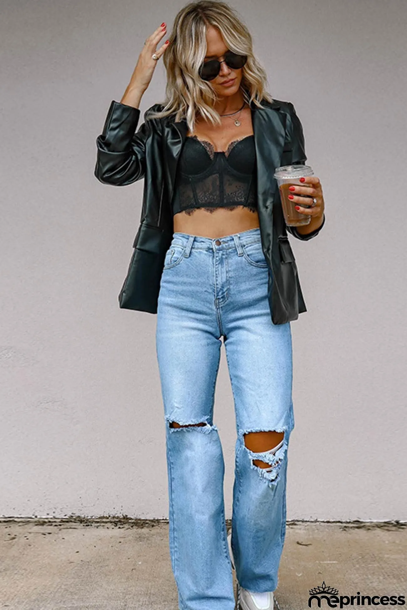 High Rise Distressed Jeans