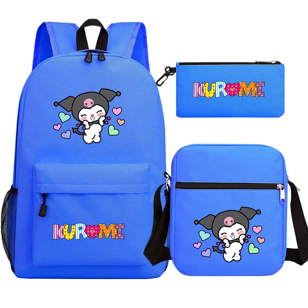 Mayoulove Kuromi Backpack Lightweight Design for School Use with Comfortable Straps-Mayoulove