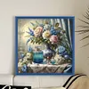 Flower Vase-14CT Stamped Cross Stitch 40*40cm tapestrymarket