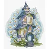 Daisy Cottage-14CT Stamped Cross Stitch 38*42cm/14.96*16.54in tapestrymarket