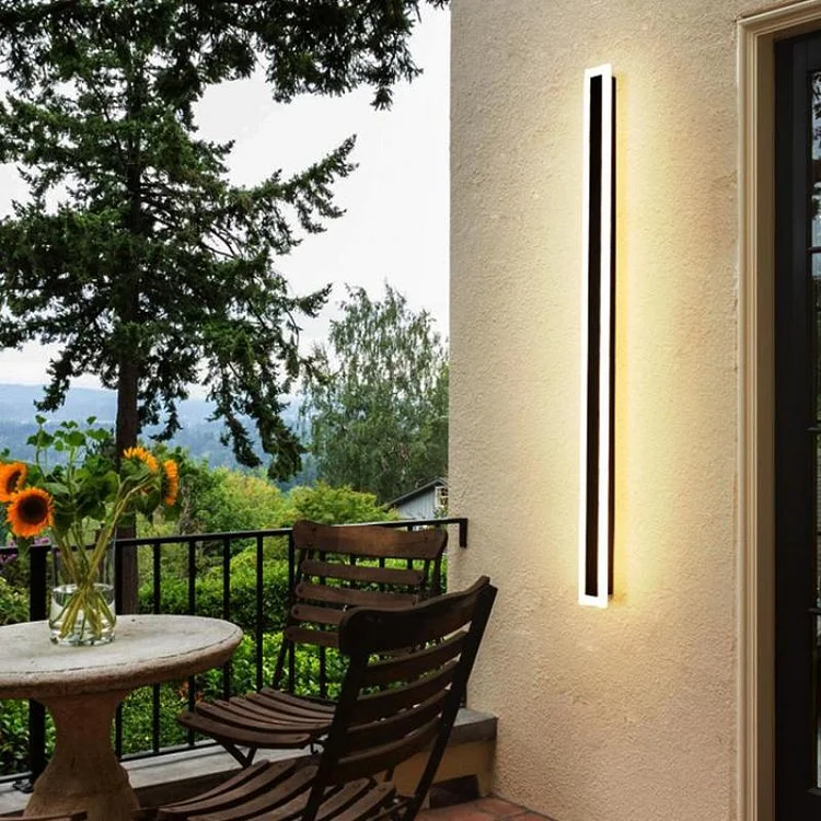 Long Edge Linear Outdoor Wall Lamp Contemporary Wall lights
