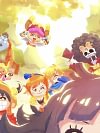 Chibi Straw Hat Crew & Jaguar D. Saul Decorative Painting - ONE PIECE - Xingkong Studio