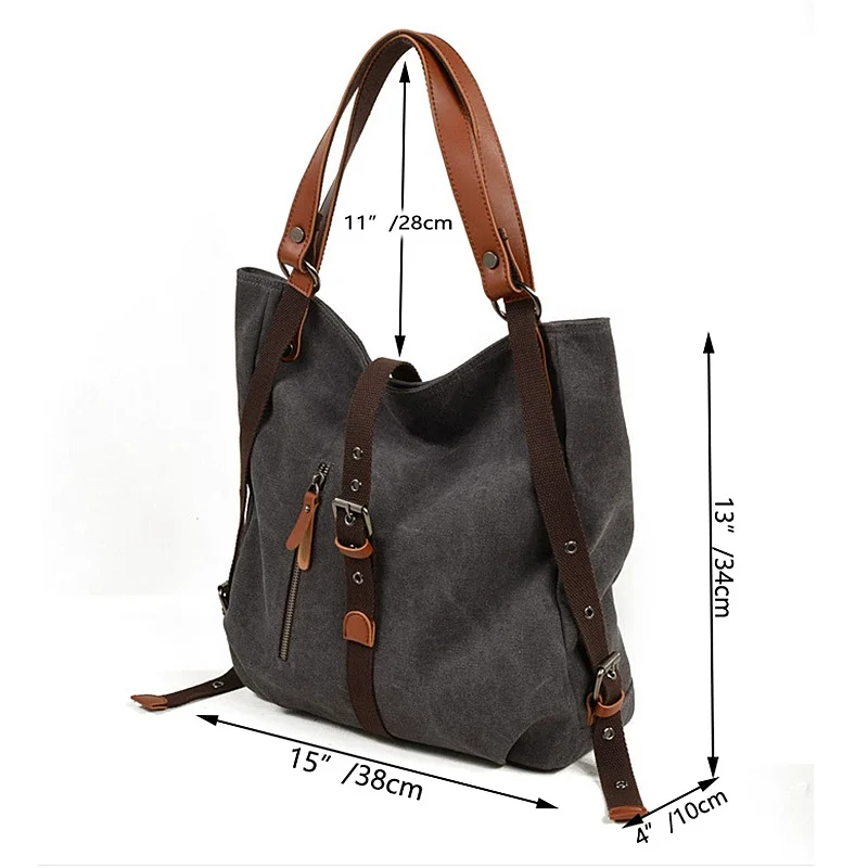 Multifunctional Canvas Shoulder Bag