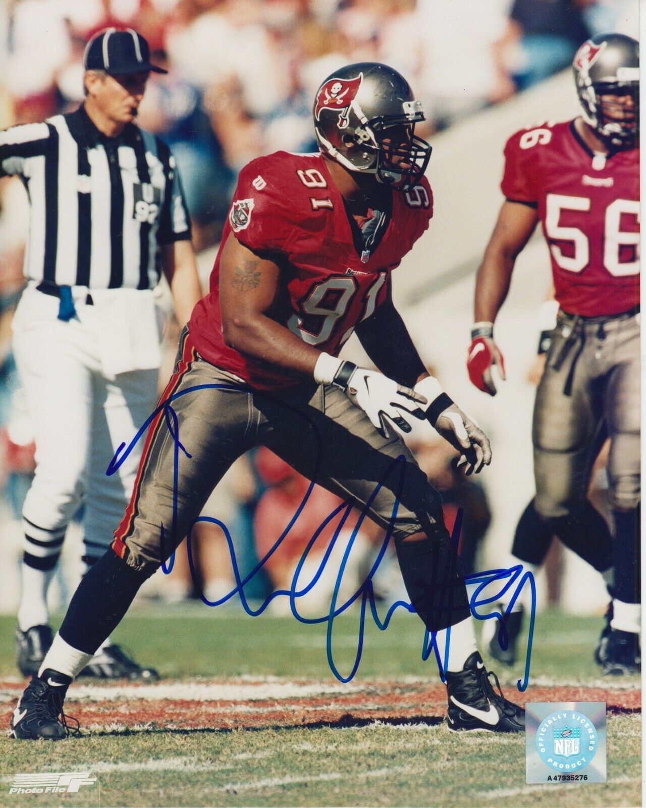 Regan Upshaw #0 8x10 Signed Photo Poster painting w/ COA Tampa Bay Bucs