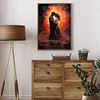 uk.everydayedeals Diamond Painting - Full Round - Sea of Fire Couple(40*50cm)