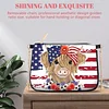 (US Local)Special Shape Highland Yak 5D DIY Diamond Painting Clutch Bag for Women Girls