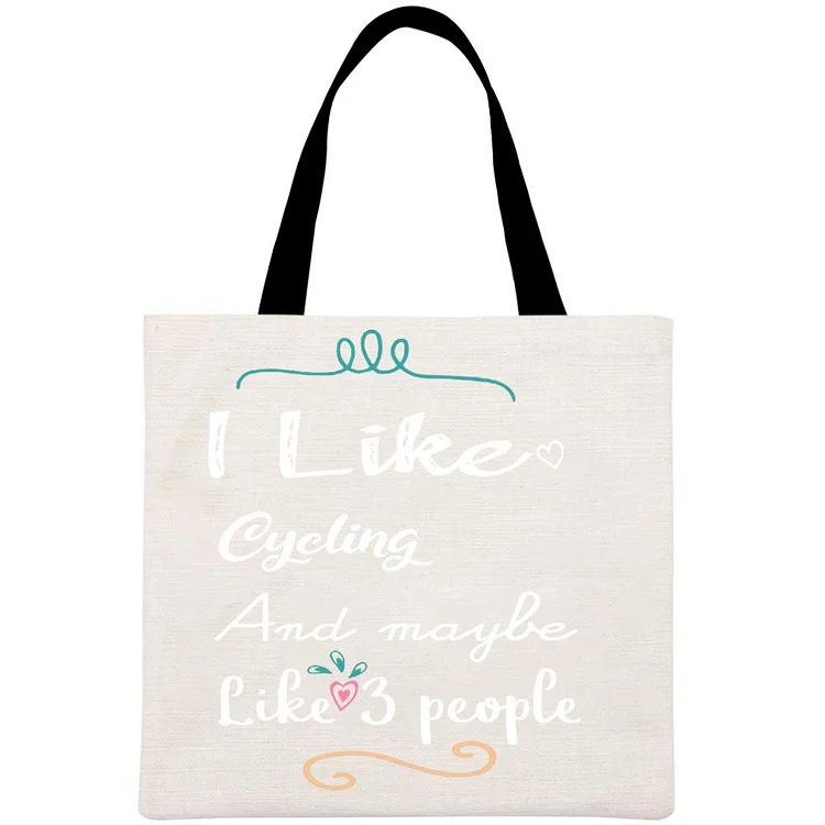 ride Printed Linen Bag-Annaletters