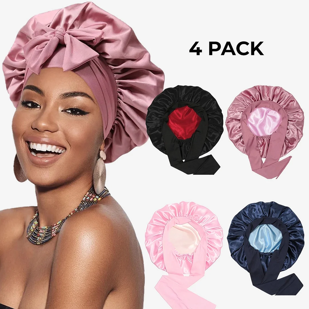 🔥Hot Sale 49% Off🔥(Buy 1 Get 3 FREE) Silk Satin hair cap