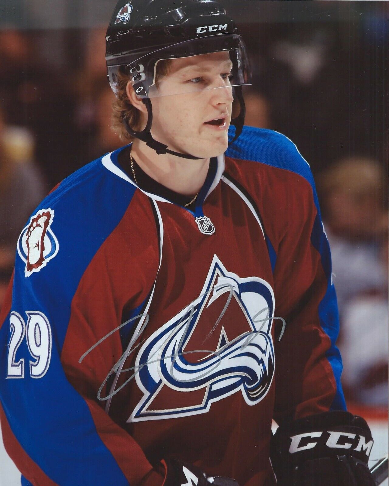 Nathan MacKinnon Signed 8x10 Photo Poster painting Colorado Avalanche Autographed COA F