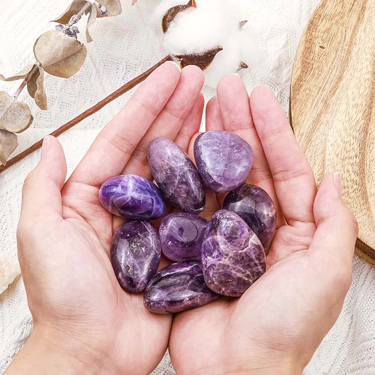 Amethyst Natural Tumbled Stone Set