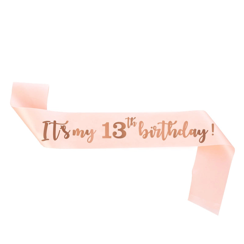 Hot Sale Champagne Birthday Shoulder Strap Crown Set 16 18 21 30 40 50 60 70 80 Headband