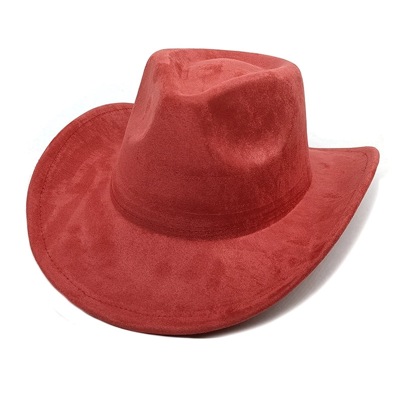 Women’s Classic Style Solid Color Flat Eaves Fedora Hat