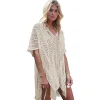 Bikini Hollow Beach Holiday Blouse Knitted Sunscreen Swimsuit