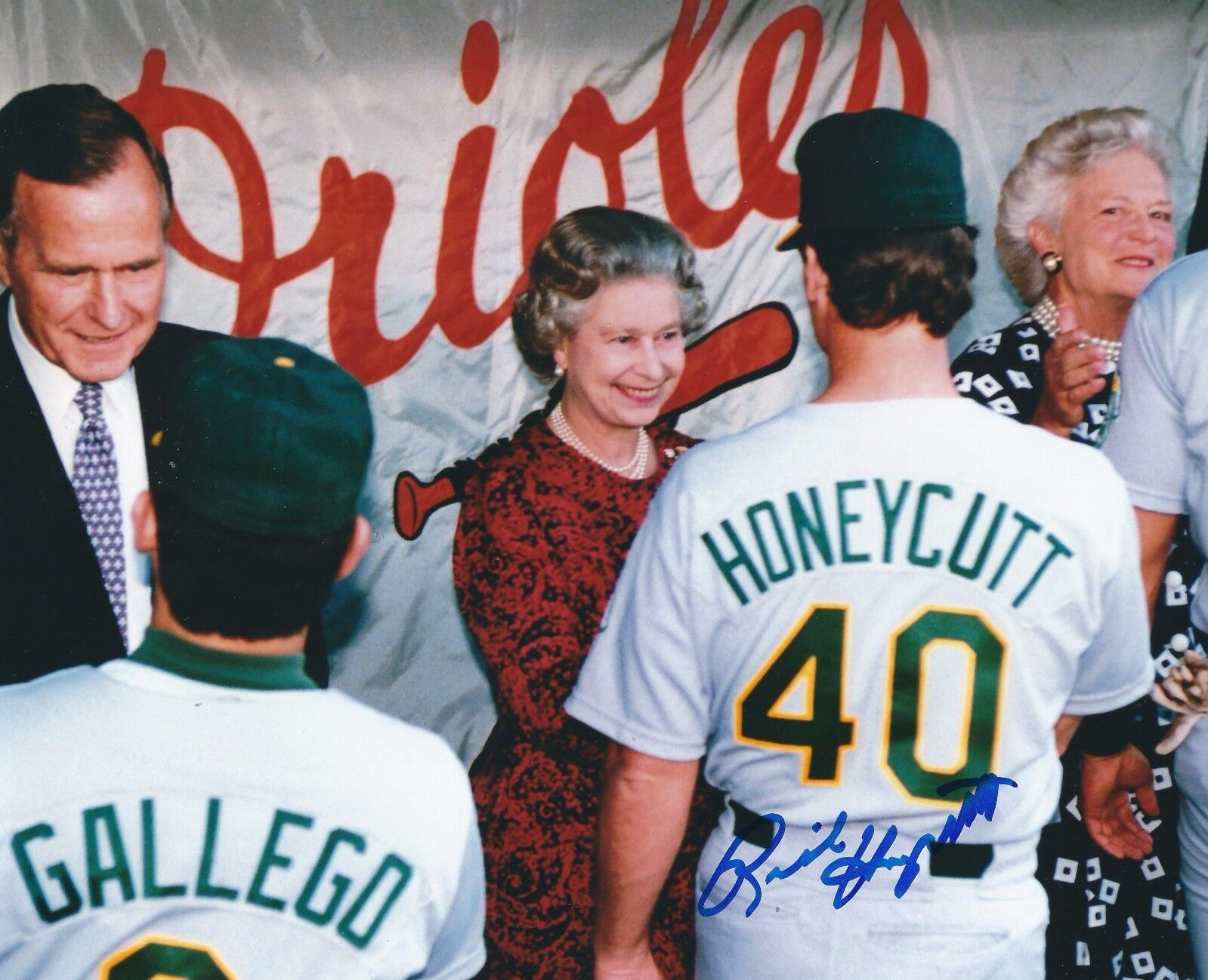 Autographed RICK HONEYCUTT Oakland A's 8x10 Photo Poster painting w/ COA