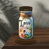 Bouteille de bougie d&rsquo;amour en bois - Bougeoir artisanal 5d bricolage
