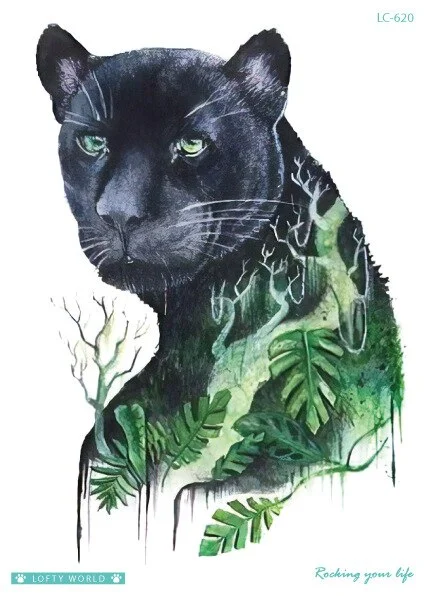 Sdrawing Transfer fake tattoo Waterproof Temporary Tattoo sticker men women Tiger wolf tattoo flash tatto arm tatoo makeup sticker