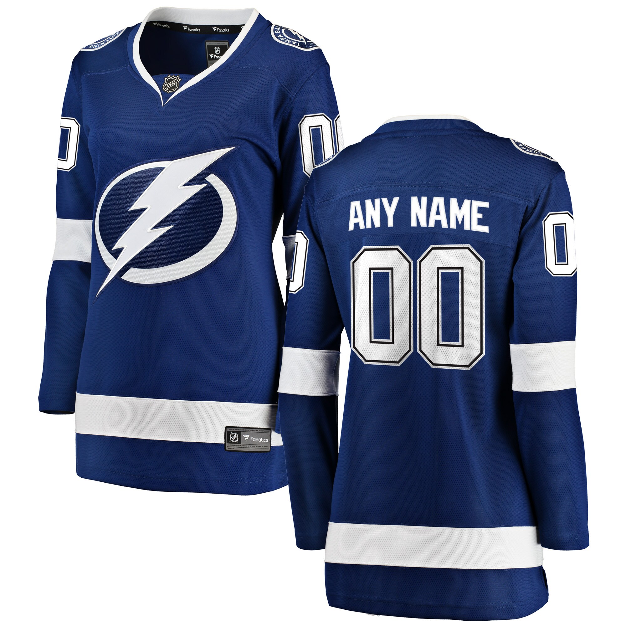 Tampa Bay Lightning Fanatics Women&rsquo;s Home Breakaway Custom Jersey &ndash; Blue mysite
