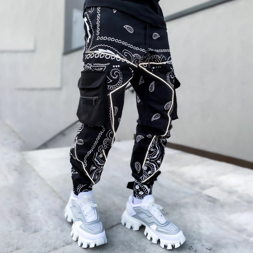TC-27 Paisley Cargo Harem Pants