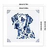 Blue And White Porcelain Dog-11CT Stamped Cross Stitch 40*40cm
