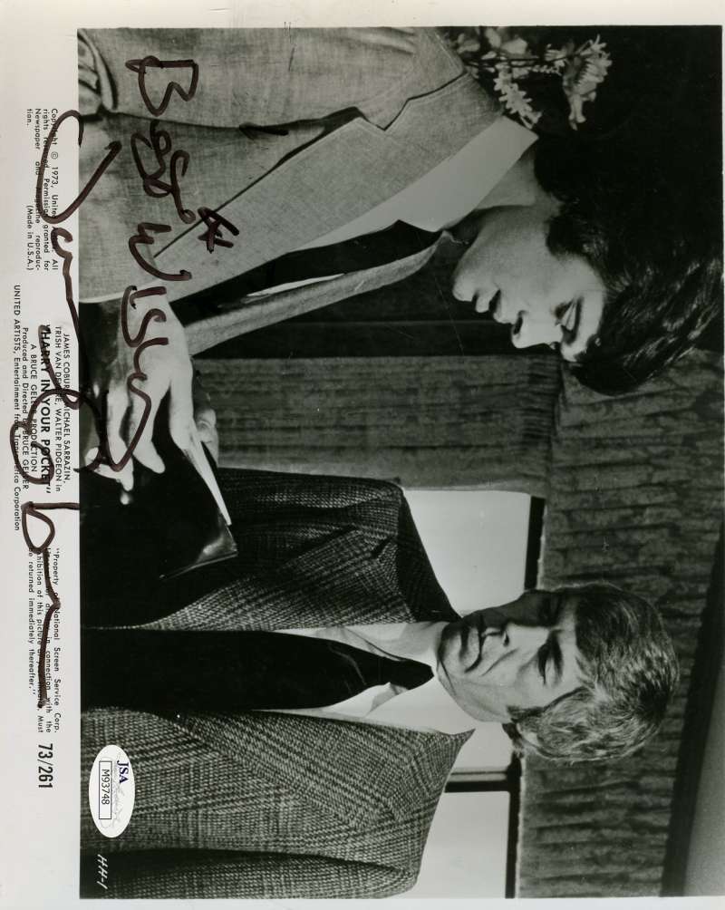 James Coburn Signed Jsa Certed 8x10 Photo Poster painting Authenticated Autograph