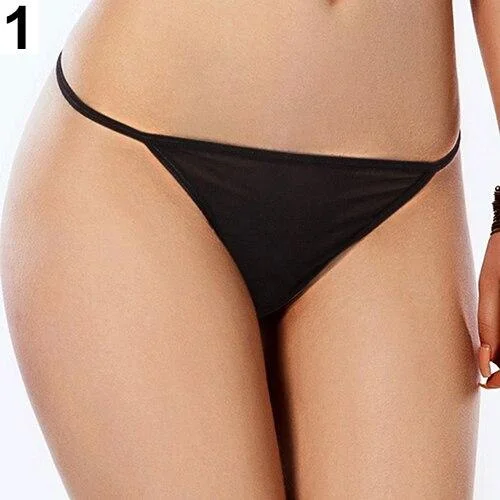 Mini Women Sexy Thong Rhinestone Decor Erotic G-String T-Back Thongs Plus Size Panties Soft material and comfortable design
