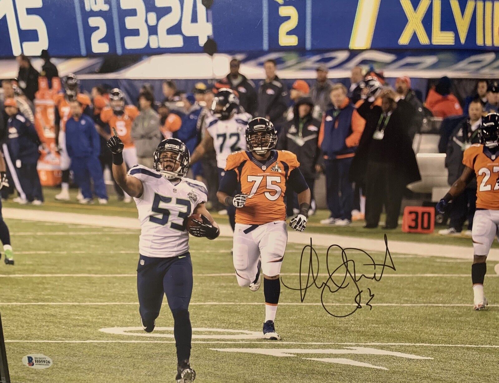 malcolm smith Signed 11x14 Photo Poster painting Pic Auto Beckett Coa