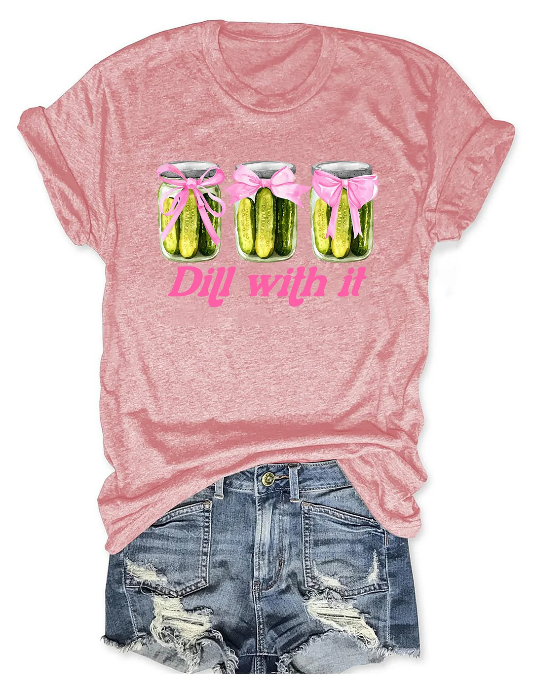 Funny Dill With It Pickle T-shirt