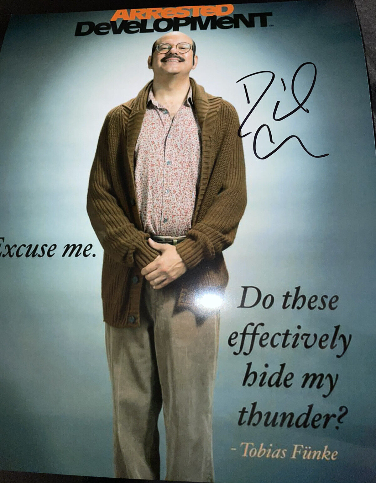 David Cross arrested development signed Photo Poster painting tobias funke Banana Stand Netflix