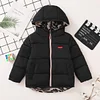 Kid Boy Cotton Zipper Hooded Reversible Pocket Coat