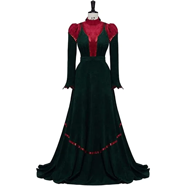 Women's Long Gothic Victorian Afternoon Prom Dress Masquerade Queen Ball Gown