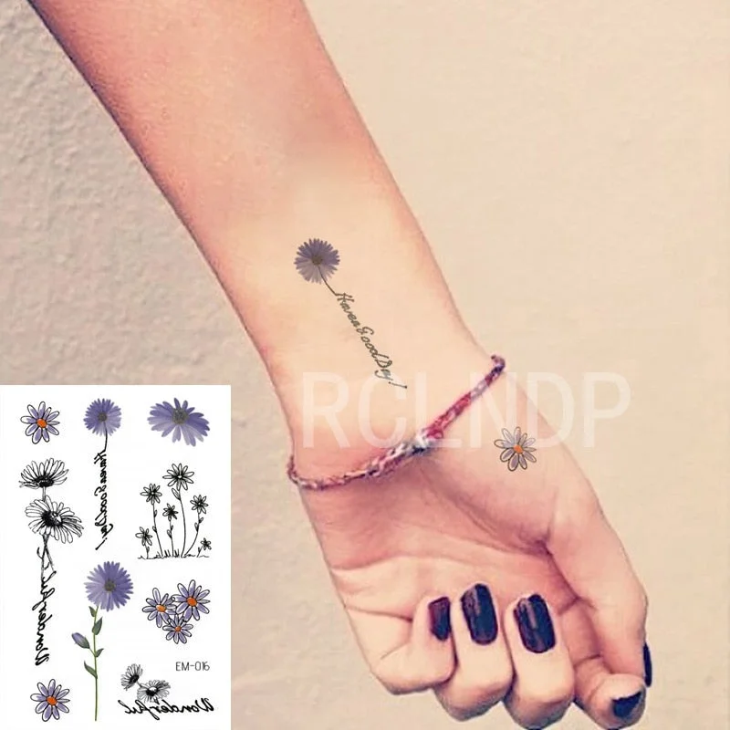 Waterproof Temporary Tattoo Sticker musical note Fake Tatto Flash Tatoo Hand Back Foot tattoos for Girl Women Men Kid