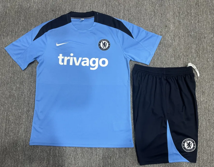 24/25 Chelsea Short Sleeve Training Kit Football Shirt Thai Quality