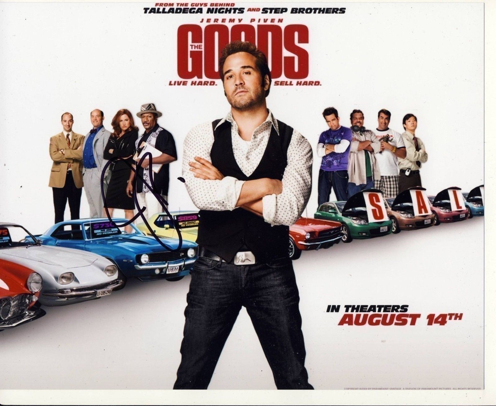 Jeremy Piven Autograph THE GOODS Signed 8x10 Photo Poster painting AFTAL [5365]