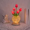 Tulip Bouquet LED Night Light USB Rechargeable Touch Dimming 3-Color