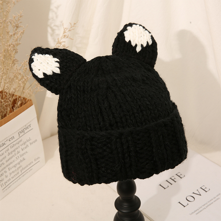 Cat Ears Woolen Hat