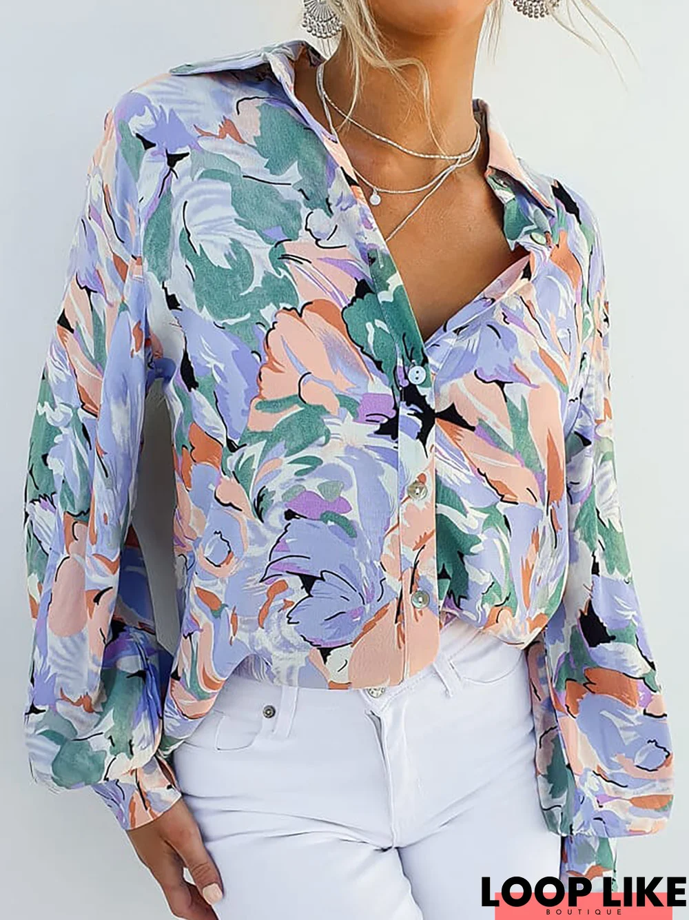 Casual Floral Blouse