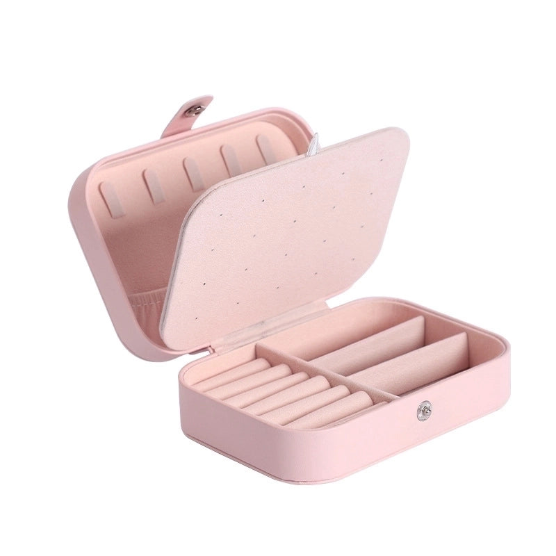 Simple Double-layer Cosmetics Jewelry Box 16*11*5cm3