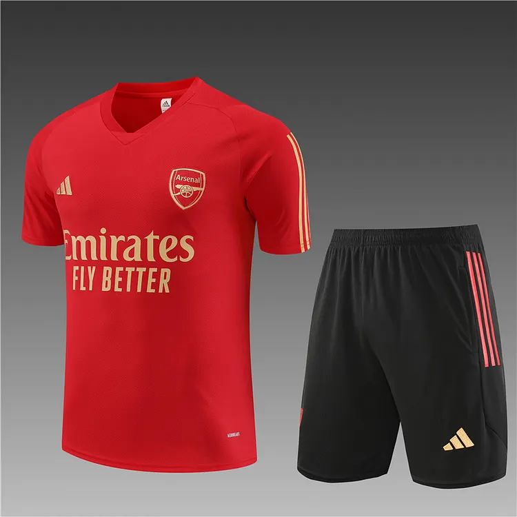 2023-24 Arsenal Red Short Sleeve Training Jersey