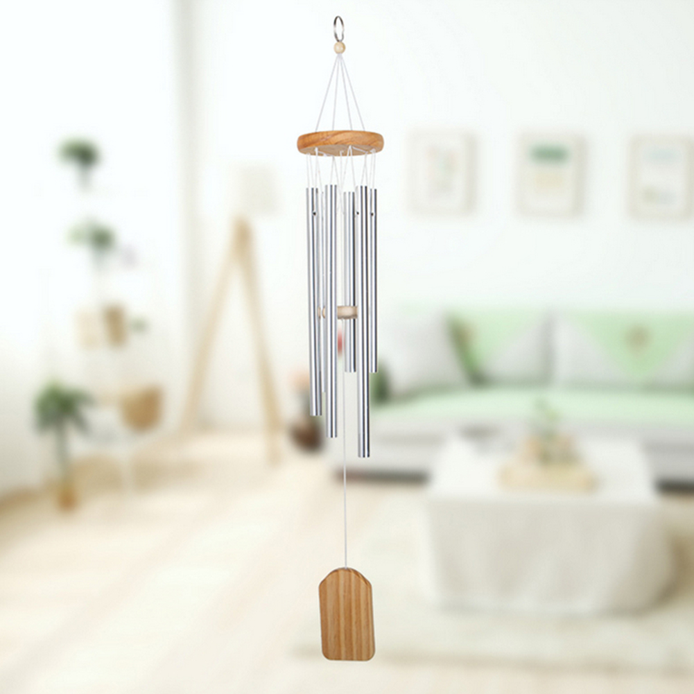 

Antique Aluminum Tubes Wind Chime Resonant Bell Chapel Garden Hanging Decor, 501 Original