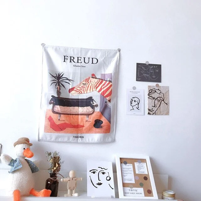 Matisse Art Tapestry Wall Decor Small Size Wall Cloth Decoration Dorm Room Decor Modern Art Ins Nordic Style 40*50CM housedecor