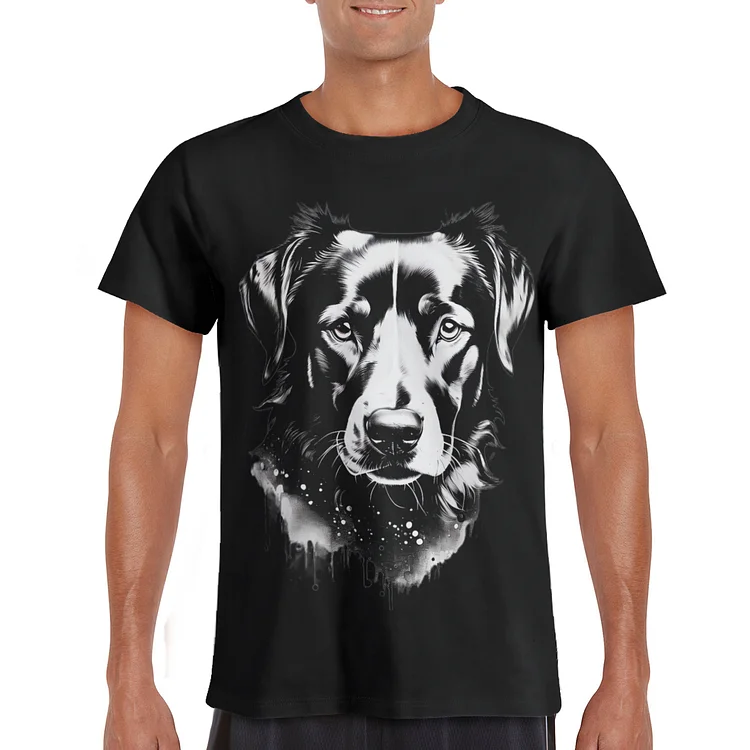 Dog Shirt Ink Painting