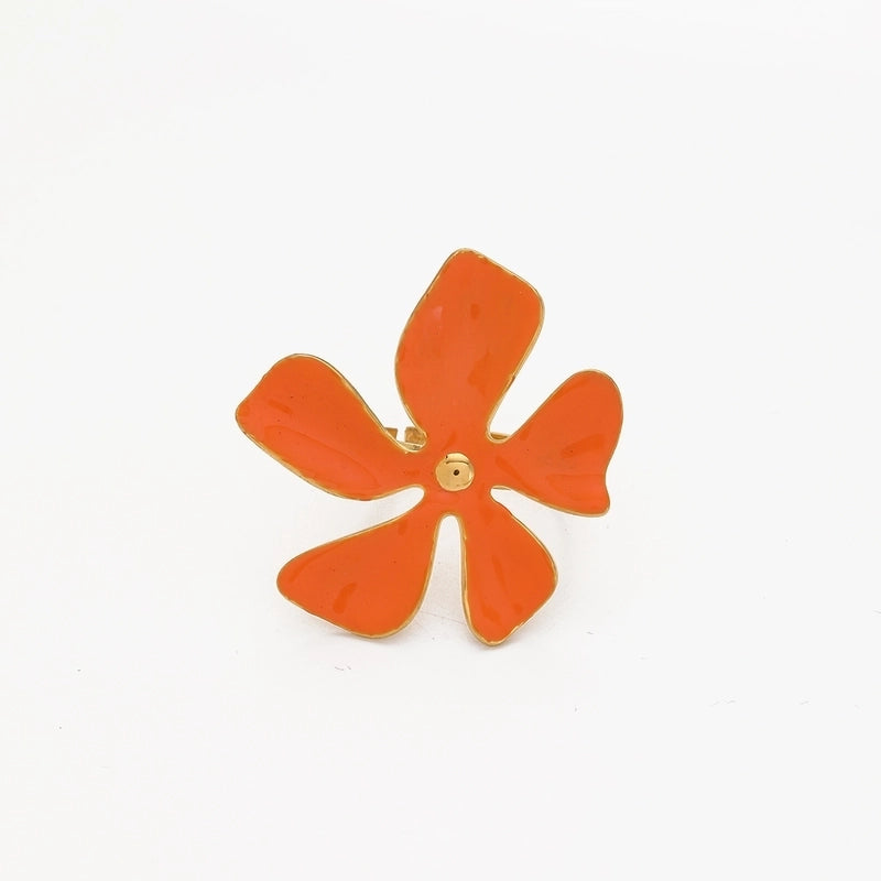 Elegant Minimalist Geometric 304 Stainless Steel Enamel Stainless Steel Rings