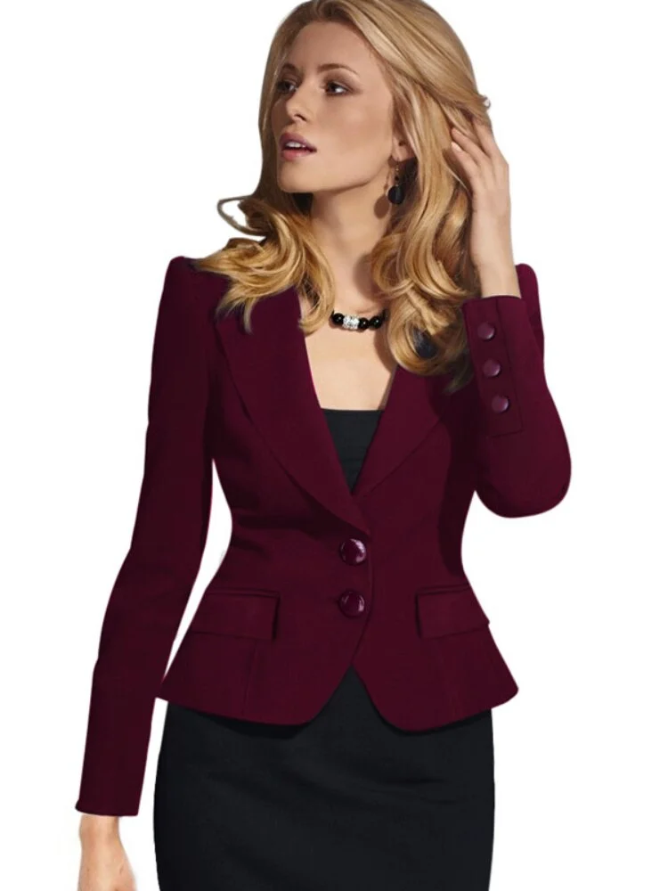 New Spring And Summer Fashion Women's Suit Slim Temperament Commuter Single-breasted Casual Small Suit Women's Coat Office Lady