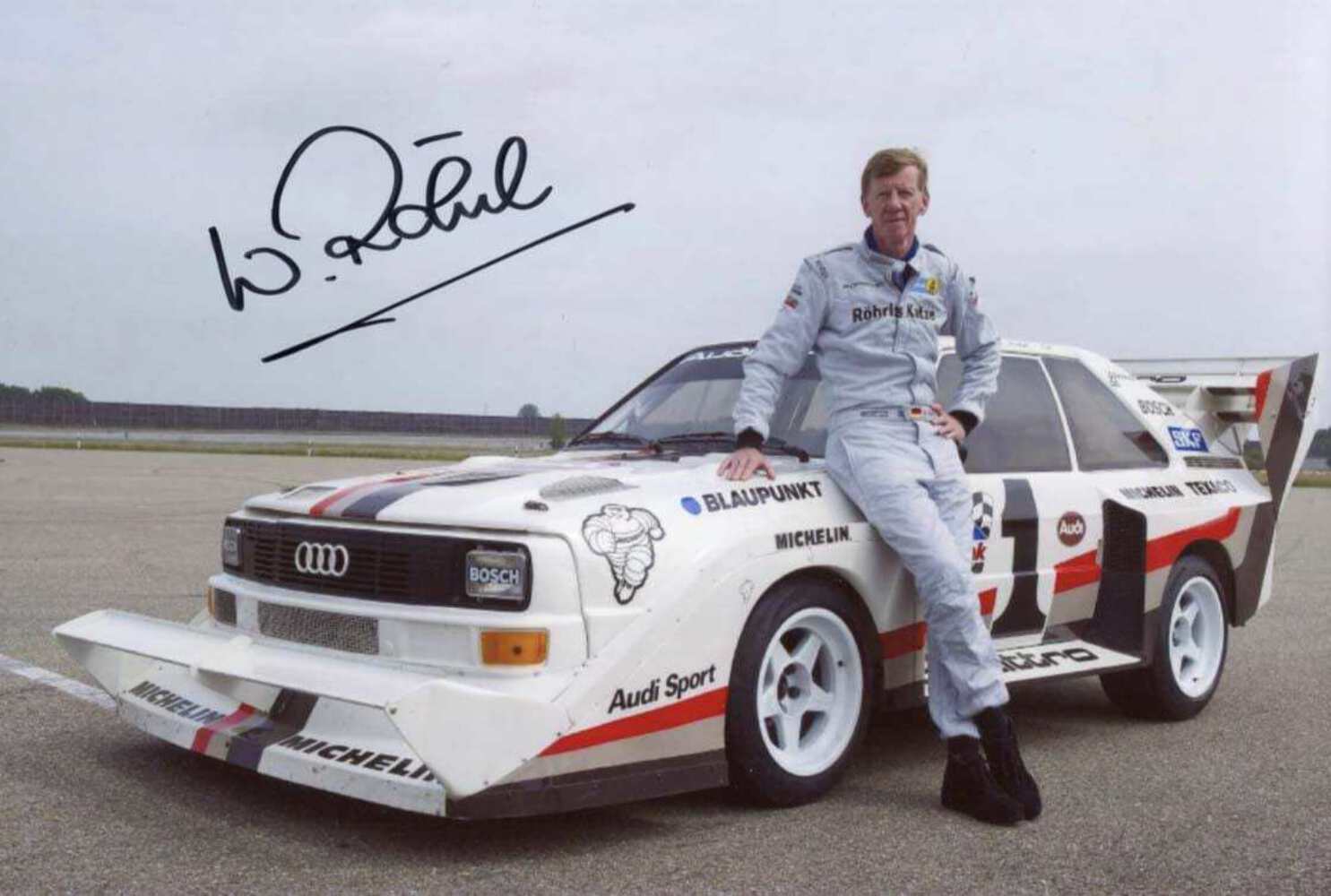 Walter R?hrl RALLY AUDI SPORT autograph, signed Photo Poster painting