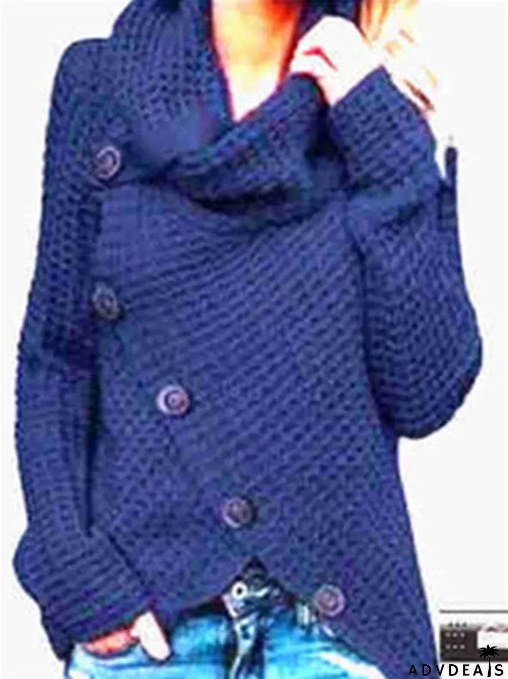 Women's Solid Color Long Sleeve Turtle Neck Tops