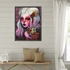 Diamond Painting-DIY Full Round Drill Horror Girl(40x50cm)