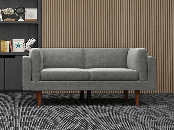 Bestier Convertible Sleeper Sofa 2 in 1, Futon Sofa Bed Couches with Soft Padded Seat and Side Pillows, Overstuffed Backrest for Bedroom