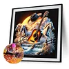 Diamond Painting-DIY Full Round Drill Western Elements Guitar And Horse