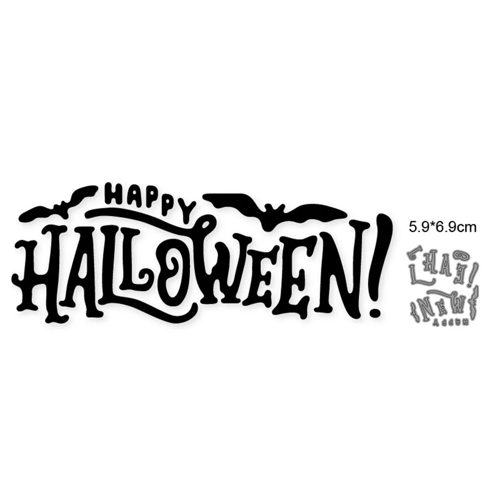 Customized Dies Halloween Bat Pumpkin Ghost Metal Cutting Dies Scrapbooking Dies For DIY Craft Paper Card Making Stencils Dies