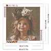 Diamond Painting-DIY Full Round Drill Girl(40x40cm)